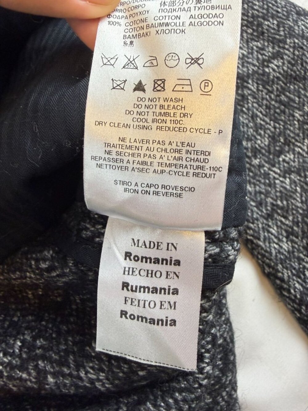 NWT See by Chloé Women’s Grey Cotton/Wool/Alpaca Unlined Coat Size 6US / 42IT - Picture 8 of 11